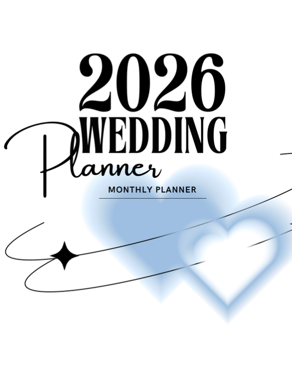 2026 Wedding Planner Monthly Planner Cover