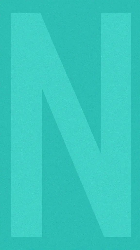 Bold teal banner texture, focused on letters