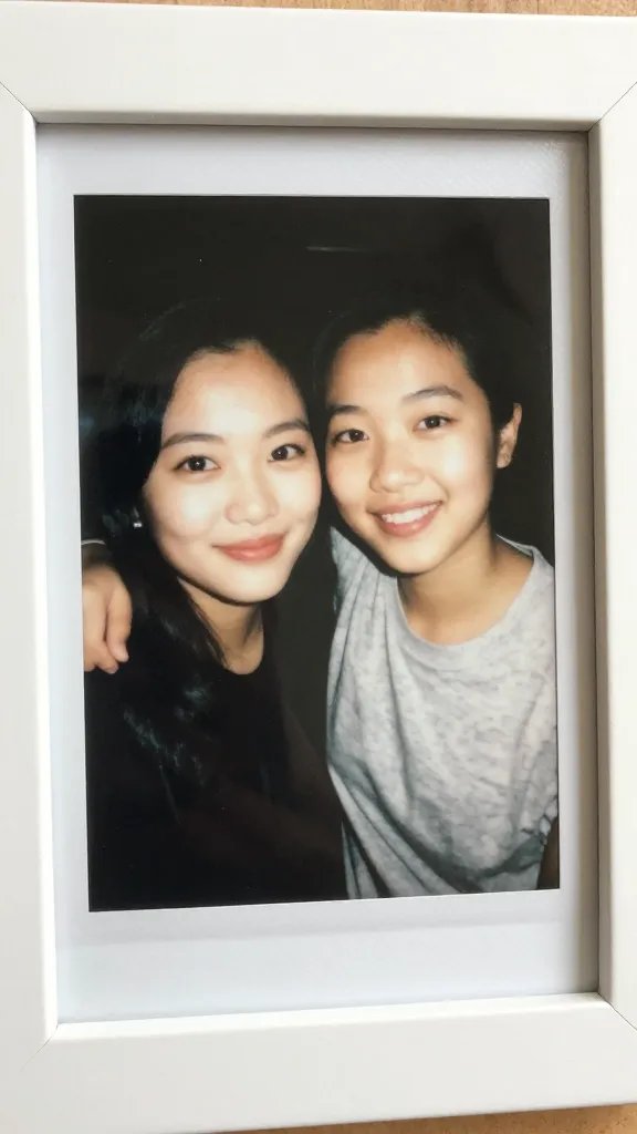 Closeup of a photo frame holding a favorite memory, shallow depth