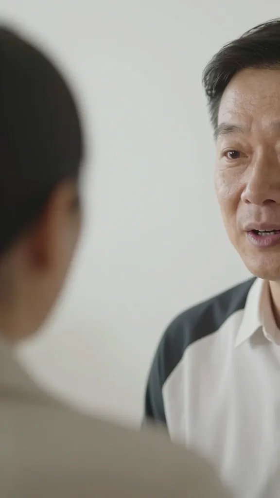 closeup of a candid conversation between two adults, soft focus